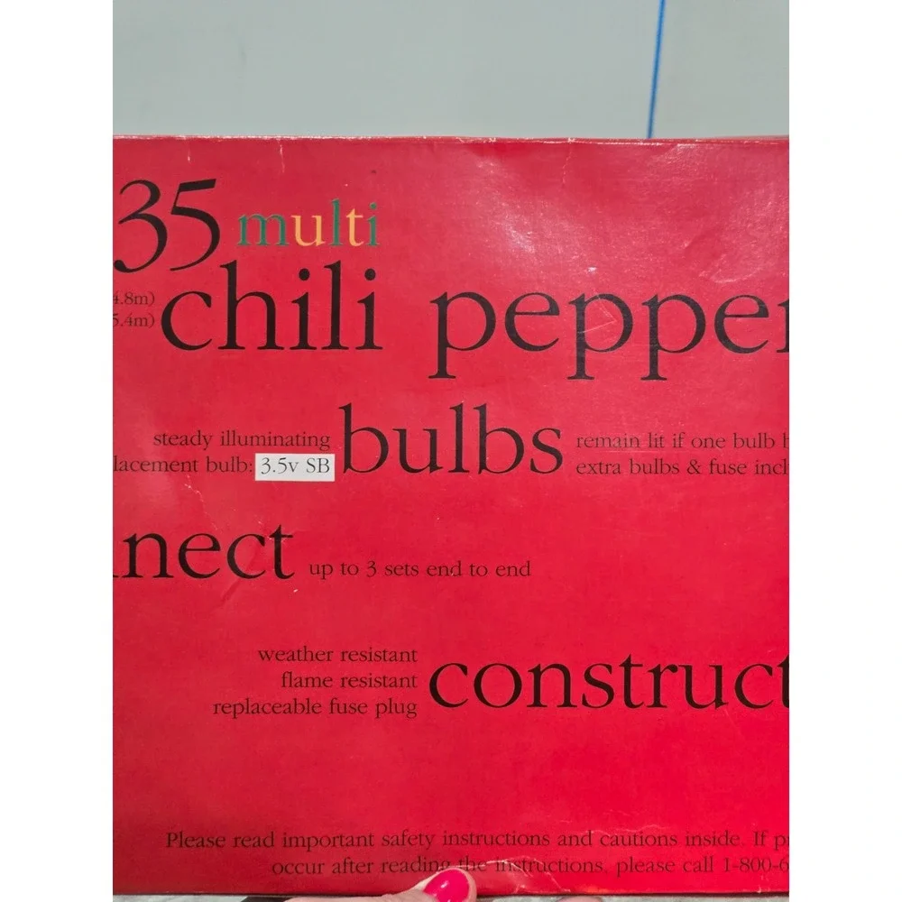 Lot of 2 Multi Chili Pepper Light Swag 14